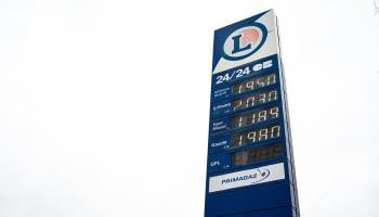 Fuel price at a station in Paris, France (Joly Victor/ABACA/Shutterstock) 