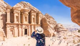 Tourists at the ancient city of Petra, Jordan (Shutterstock)