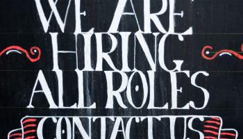 Job advert, United Kingdom (Maureen McLean/Shutterstock)