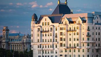 The Ministry of Justice building on the Danube river bank, Budapest, June 23, 2020 (Botond Horvath/Shutterstock)