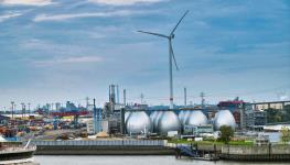 Wind turbine in Hamburg, Germany (Michael Nitzschke/imageBROKER/Shutterstock)