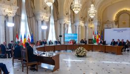 Plenary session of the strategic partnership agreement to develop and transport green energy between Azerbaijan, Georgia, Romania and Hungary, Bucharest, December 17, 2022 (LCV, Shutterstock)