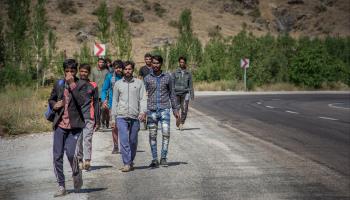 Afghan refugees, near Van, Turkey, 2021 (Shutterstock)