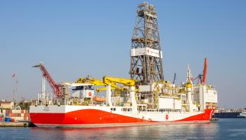 Turkey's first drilling vessel, Fatih, Istanbul, April 2020 (Tolga Ildun/ZUMA Wire/Shutterstock)