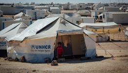 A UNHCR tent at Zaatari refugee camp in Jordan (Shutterstock)