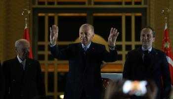 Erdogan giving a victory speech in Ankara on May 29 (CHINE NOUVELLE/SIPA/Shutterstock)