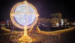 World map lit up (STR/NurPhoto/Shutterstock)