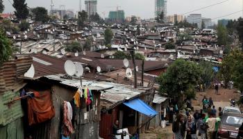 An informal settlement on the outskirts of Addis Ababa (Roland Marske/imageBROKER/Shutterstock)