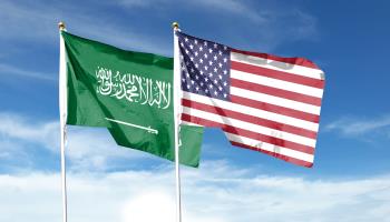 Flags of Saudi Arabia and the United States (Shutterstock)