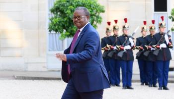 Guinea-Bissau President Umaro Sissoco Embalo in Paris, June 2023 (Jacques Witt/SIPA/Shutterstock)