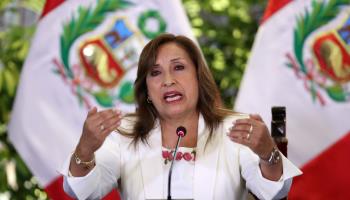 President Dina Boluarte (Paolo Aguilar/EPA-EFE/Shutterstock)