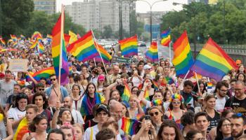 Equality pride parade in Warsaw, Poland, June 8, 2019 (Shutterstock/Mazur Travel)