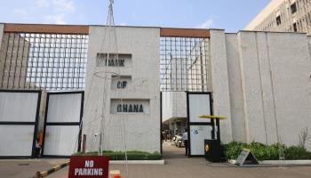 Entrance of the Bank of Ghana (Xinhua/Shutterstock)