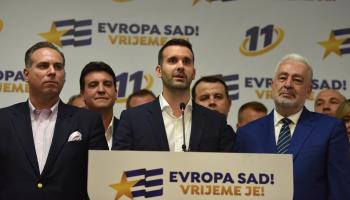 Milojko Spajic, leader of the Europe Now party (Boris Pejovic/EPA-EFE/Shutterstock)