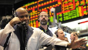 Bond market traders in Chicago (Brian Kersey/UPI/Shutterstock)