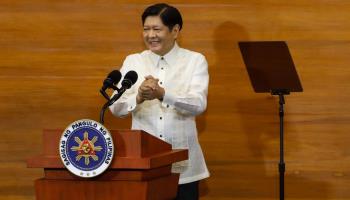 President Ferdinand 'Bongbong' Marcos at his State of the Nation Address on July 24 (Rolex dela Pena/EPA-EFE/Shutterstock)