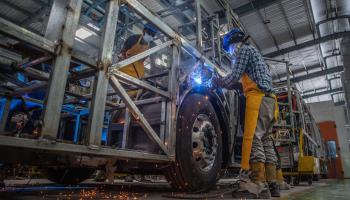 Workers of Megha Engineering and Infrastructures at a factory in Hyderabad (Xinhua/Shutterstock)