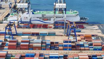 Containers at Yantai Port (Costfoto/NurPhoto/Shutterstock)