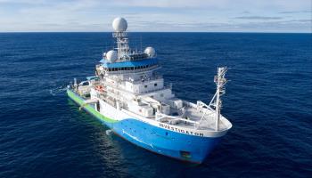 An Australian government research vessel involved in studying the Southern Ocean, June 5, 2023 (Xinhua/Shutterstock)