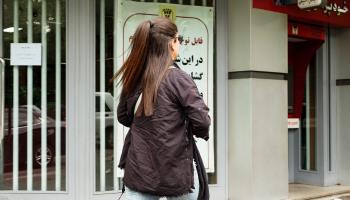 An Iranian woman without a hijab, Tehran, June 2023. (Shutterstock)