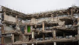 Earthquake damage to housing, Diyarbakir, Turkey, February 6 (Shutterstock/Berkay Ataseven)