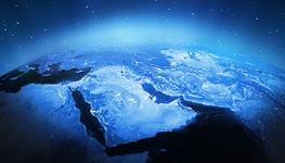 The earth from space, focused on the Middle East (istockphoto)