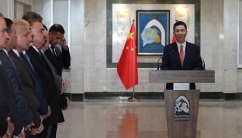 The Chinese Ambassador to Iraq marks the 65th anniversary of diplomatic ties in Baghdad, August 27 (Xinhua/Shutterstock)
