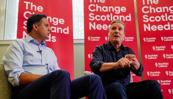 Labour Party leader Keir Starmer and Scottish Labour leader Anas Sarwar (Stuart Wallace/Shutterstock)