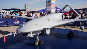 A Turkish Bayraktar TB2 drone of the kind acquired by Nigeria's armed forces (Tunahan Turhan/SOPA Images/Shutterstock)