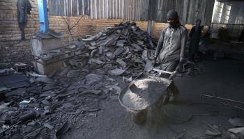 An iron factory in the eastern city of Jalalabad (Ghulamullah Habibi/EPA-EFE/Shutterstock)