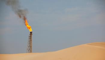 Gas flare, Qatar (iStock)