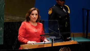 President Dina Boluarte (John Angelillo/UPI/Shutterstock)