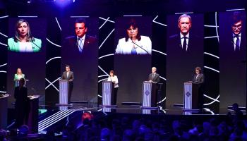 The first presidential candidates' debate (Tomás Cuesta/POOL/EPA-EFE/Shutterstock)