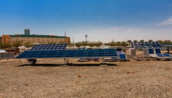 Solar panels at King Abdullah University of Science and Technology, Thiwal, Saudi Arabia (Shutterstock)