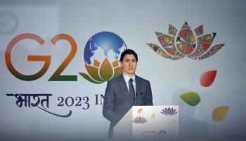 The G20 summit in Delhi in September (Sanjeev Verma/Hindustan Times/Shutterstock)
