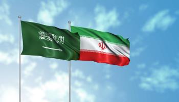 Saudi and Iranian flags (Shutterstock)