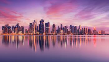 Doha skyline, Qatar, October, 2020 (Shutterstock)