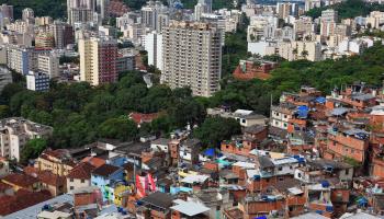 A slum area overlooking central Rio de Janeiro (Sunny Celeste/imageBROKER/Shutterstock)
