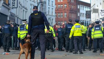 Police clash with far-right protesters in Dublin (Artur Widak/NurPhoto/Shutterstock)
