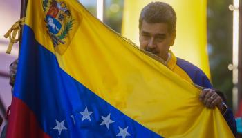 President Nicolas Maduro campaigning ahead of the referendum (Miguel Gutierrez/EPA-EFE/Shutterstock)