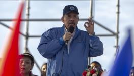 President Daniel Ortega taking part in a demonstration in Managua (JORGE TORRES/EPA-EFE/Shutterstock)
