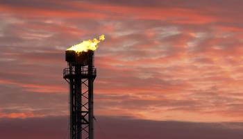 Gas plant flaring (Shutterstock)