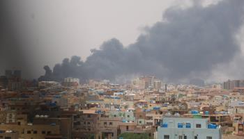 A reported SAF attack on an RSF post in Khartoum (Chine Nouvelle/SIPA/Shutterstock)