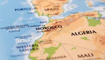 Map showing Algeria and Morocco (Shutterstock)