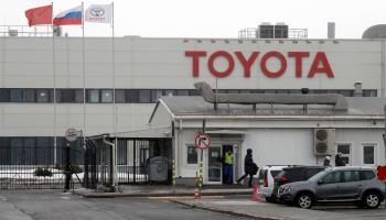 Toyota car factory in St. Petersburg, Russia, March 2022 (ANATOLY MALTSEV/EPA-EFE/Shutterstock)