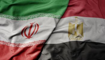 Egytpian and Iranian flags (Shutterstock)