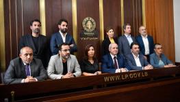 Lebanese MPs from the anti-sectarian ‘Forces of Change’, June 2022 (WAEL HAMZEH/EPA-EFE/Shutterstock)