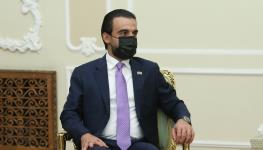 Former Iraqi Parliament Speaker Mohammed al-Halbousi, April 2022 (Iranian Presidency/ZUMA Press Wire/Shutterstock)