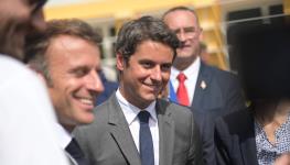 French President Emmanuel Macron and Prime Minister Gabriel Attal (Quentin Top/SIPA/Shutterstock)