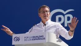 The leader of Spain’s centre-right opposition, Alberto Feijoo (Borja Sanchez Trillo/EPA-EFE/Shutterstock)